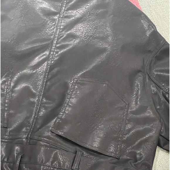 Zara faux leather jacket. - Picture 5 of 5